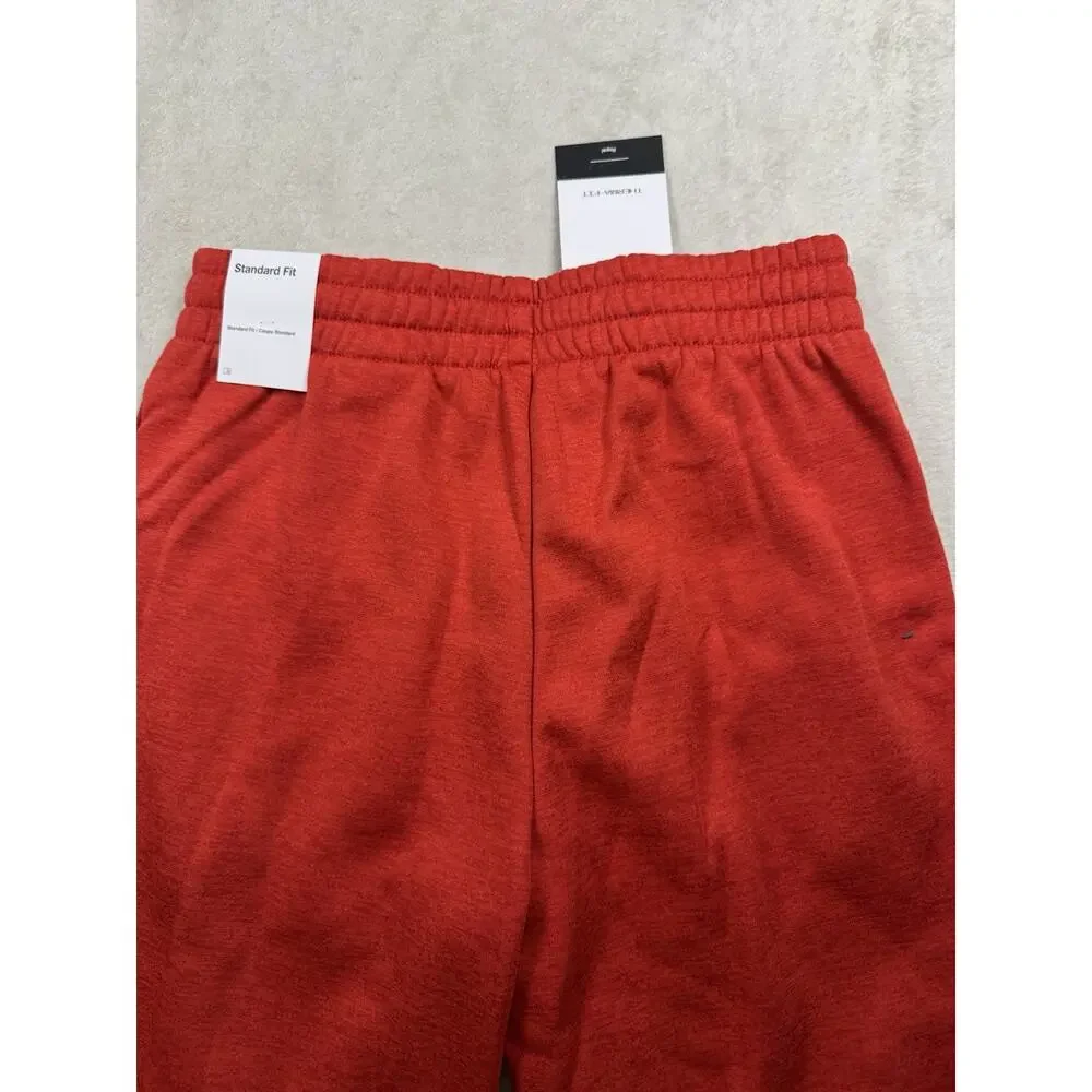 Nike Boys L Red Training Pants White Swoosh Athletic Sweatpants NWT HF4418-657